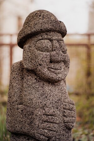 Pumice Statue - American University - Mar 2026 - Lumix S5 - Zeiss 85mm f1pt4 Planar AEG.jpg