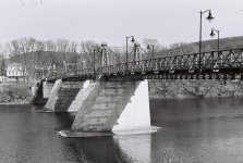 Roebling Suspension Bridge At Riegelsville Penna - March 2013x.jpg