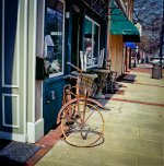 Sidewalk Rusted BIcycle Newnan RFF March 8, 2017 Leica X1.JPG